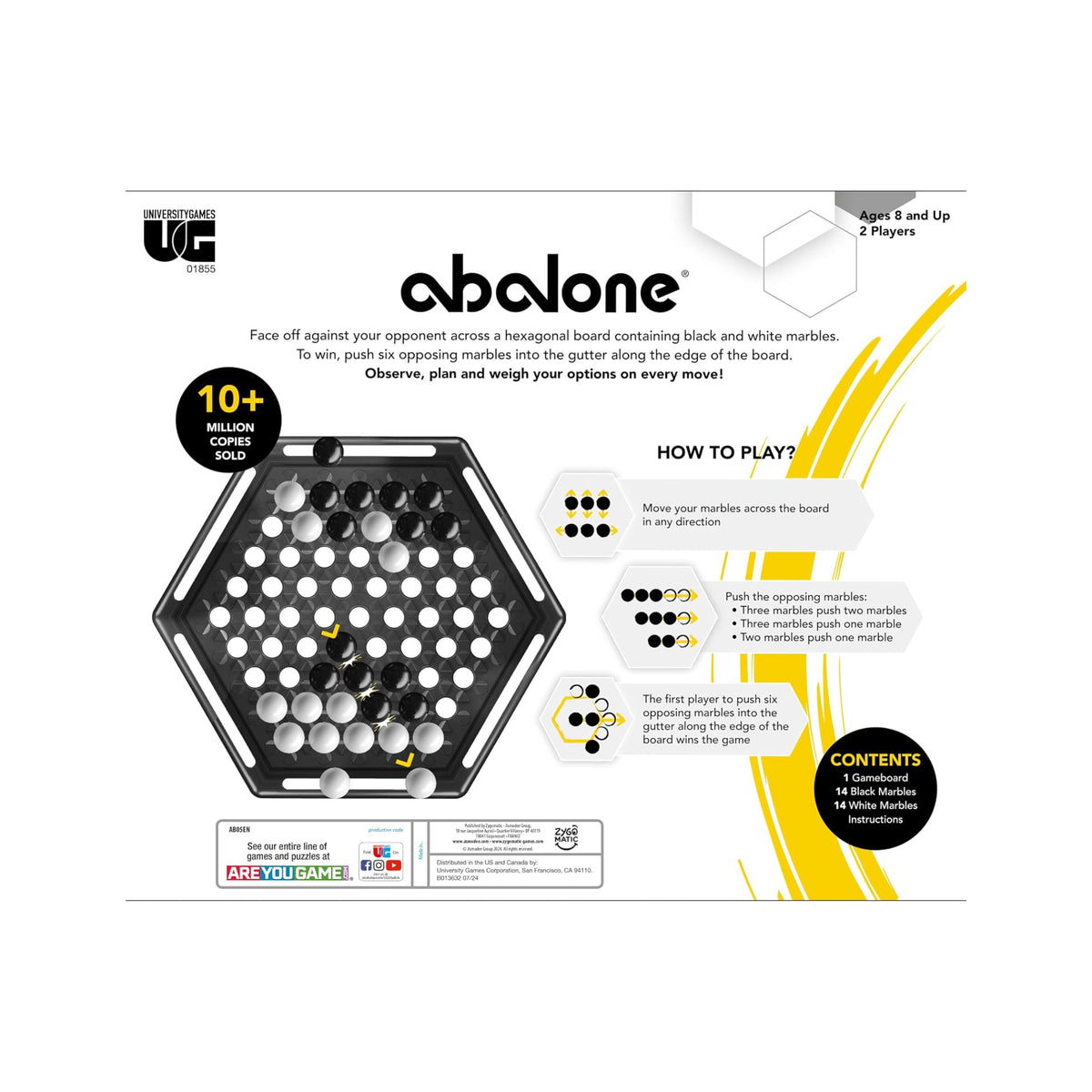 University Games Abalone Strategy - Board Game
