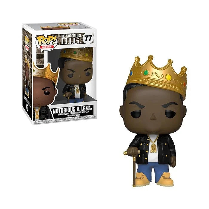 Funko Pop Rocks: Music-Notorious B.I.G. With Crown Vinyl Figure