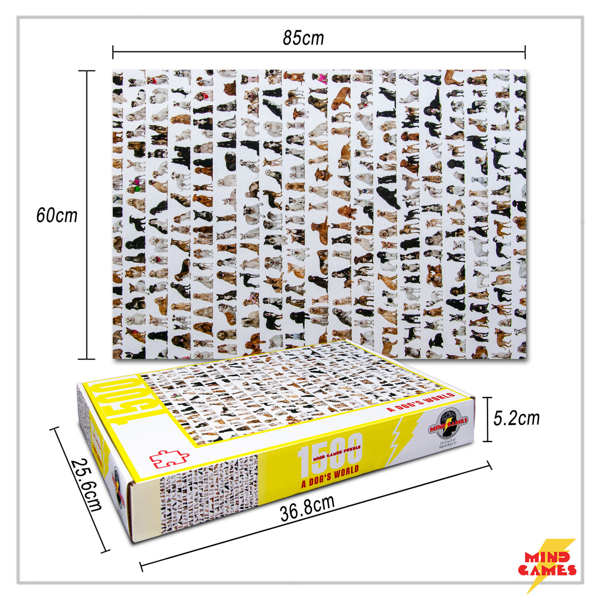 A Dog's World 1500 Pieces Jigsaw Puzzle