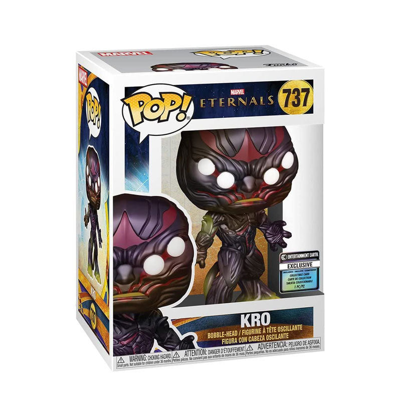 Funko Pop! Marvel Eternals #737 Kro with Collectible Card Entertainment Earth Exclusive