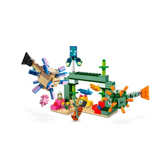 LEGO Minecraft The Guardian Battle Toy Building Set - 255 Pieces