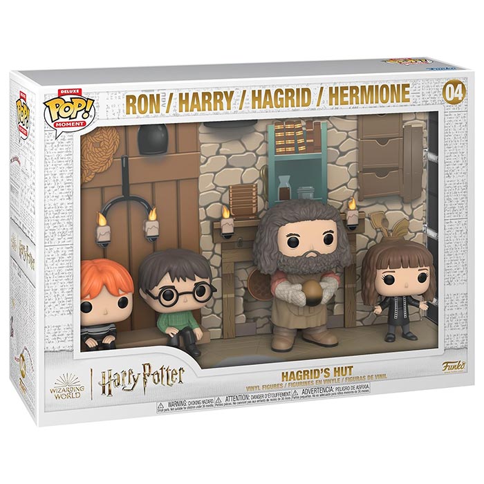 Funko Pop! Moment Deluxe Hagrid's Hut Harry Potter with Ron Hagrid and Hermione