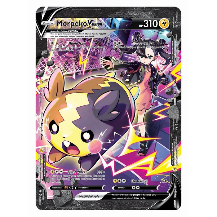 Pokemon Trading Card Game: Crown Zenith Morpeko V - UNION Premium Playmat Collection