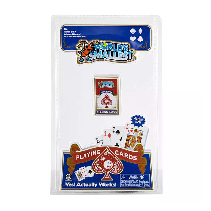 World's Smallest Playing Cards