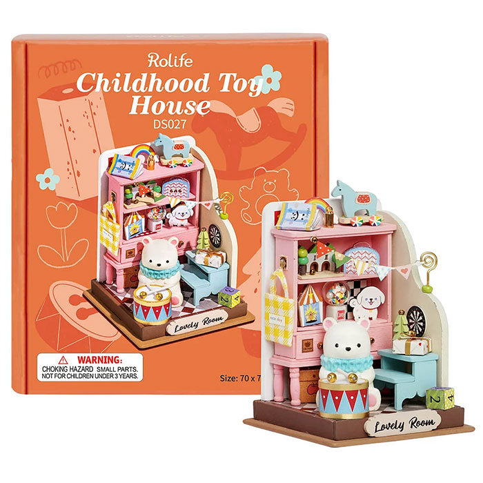 Rolife Childhood Toy House DIY Miniature House - 68 PCS