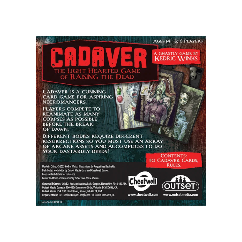 Cadaver Card Game - Dark Humor Party Game