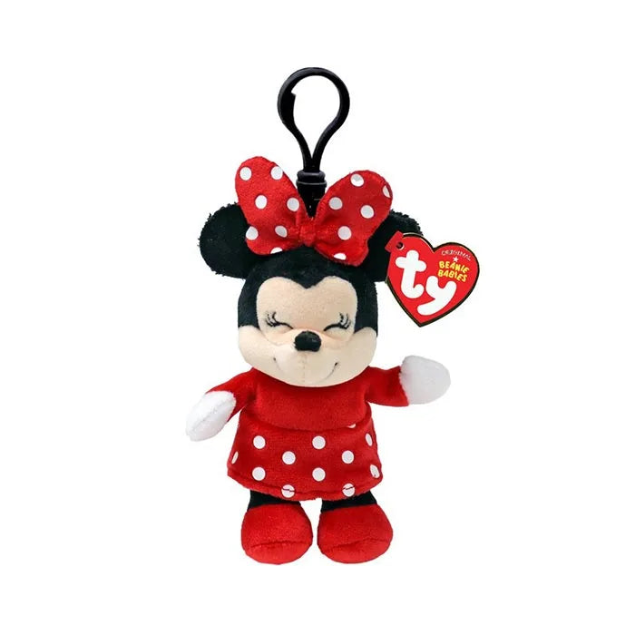 TY Plush - Disney Floppy Clip 5 Inch Minnie Mouse