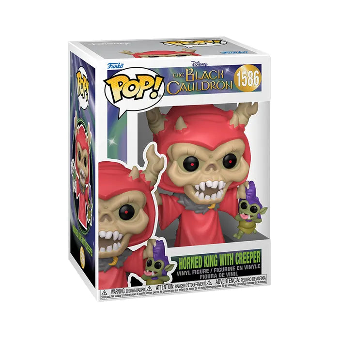 Funko Pop The Black Cauldron Horned King with Creeper