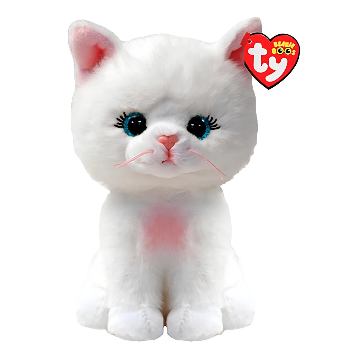 AMELIA WHITE CAT 8" - Beanie Boos Plush