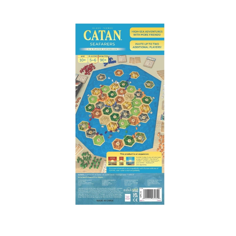 CATAN Exp: Seafarers 5-6 Players - 6th Edition (English) - Board Games - Strategy/Expansion