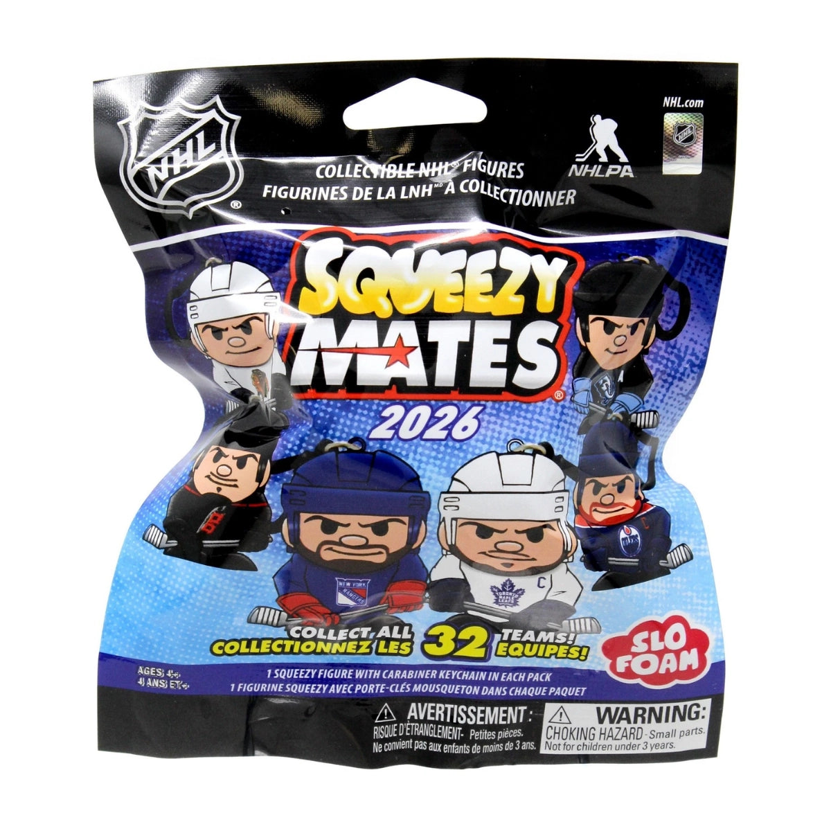 SqueezyMates 2026 NHL Slo-Foam Hockey Figures Blind Pack Series