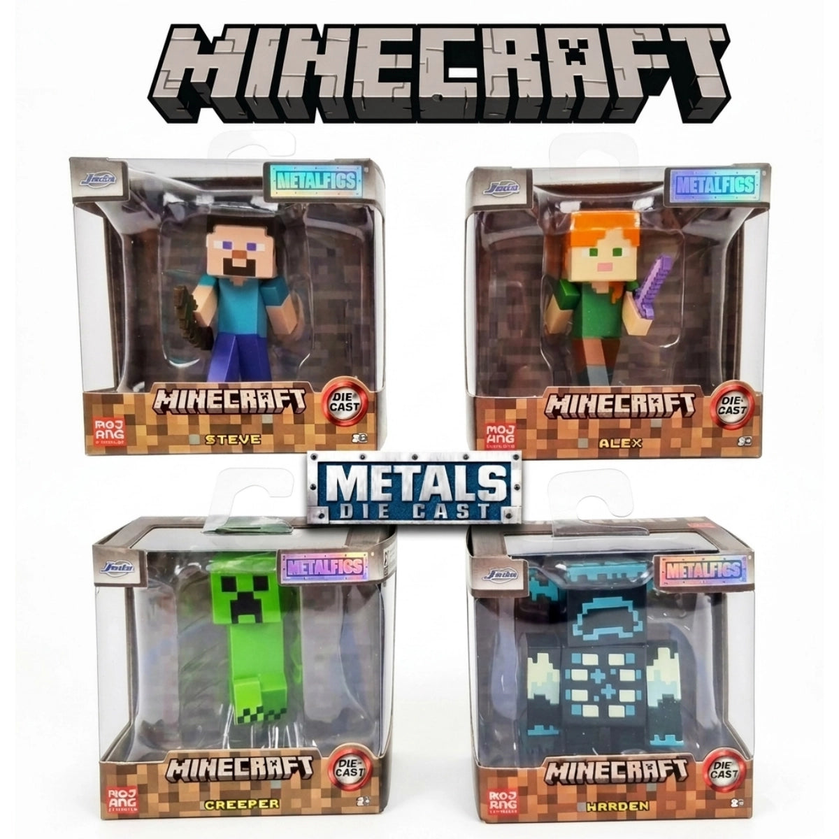 Minecraft 2.5” MetalFigs Die-Cast Collectible Figures