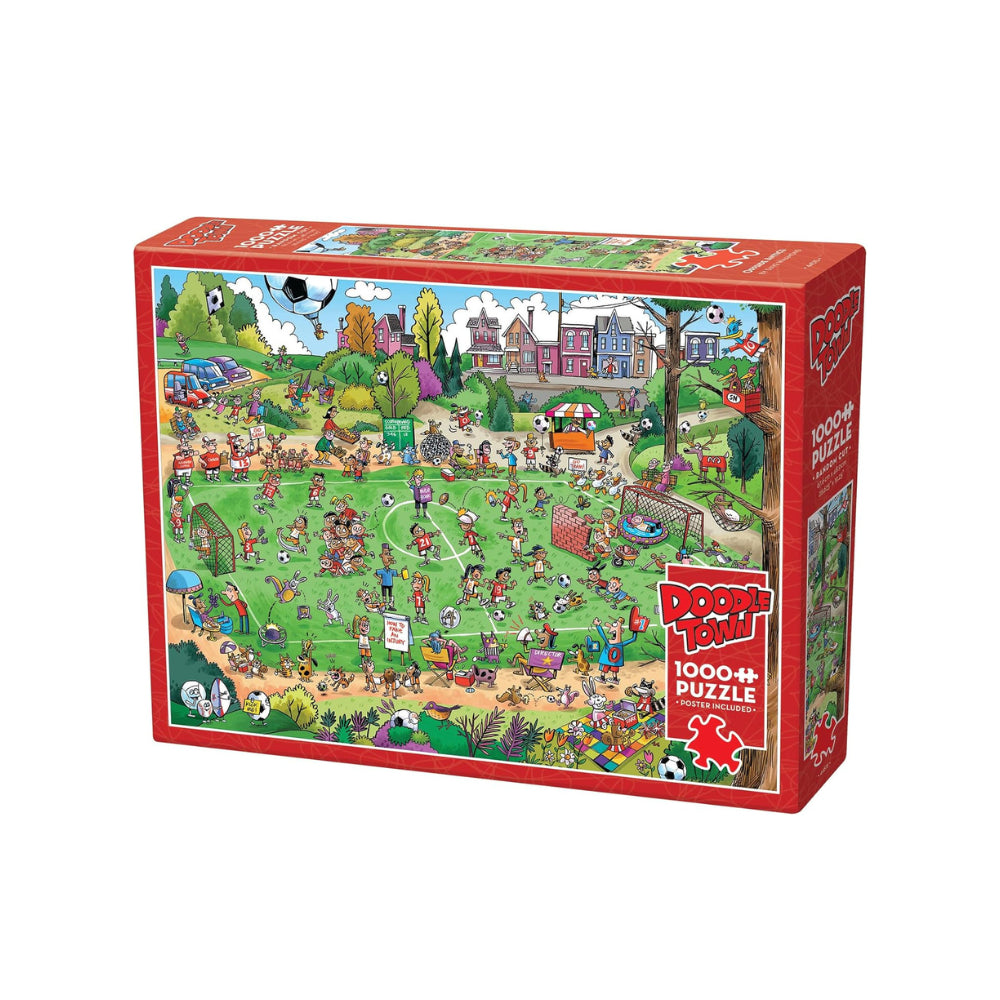 Cobble Hill DoodleTown Offside Antics - 1000 Piece Jigsaw Puzzle