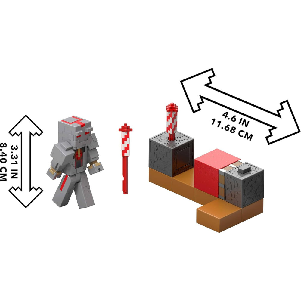 Mattel Minecraft Redstone Charged Series Action Figure & Accessories
