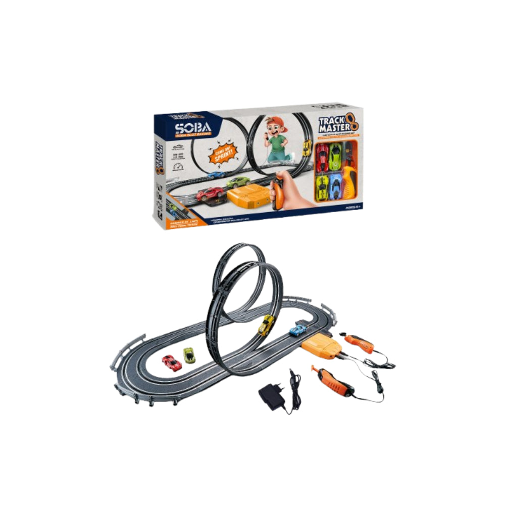 Slot Racing Car Track Set A64-4 - 1:64 Scale