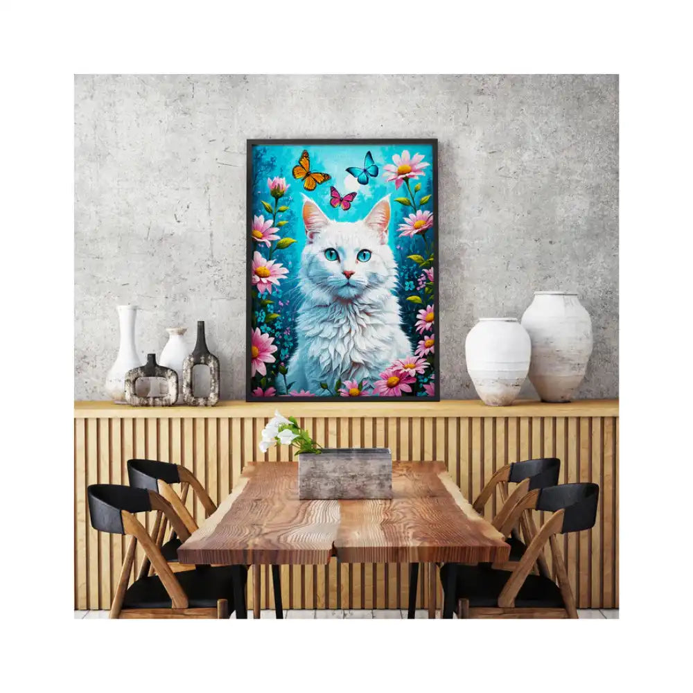 Enjoy puzzle White Cat (2140) - 1000 Pieces Jigsaw Puzzle