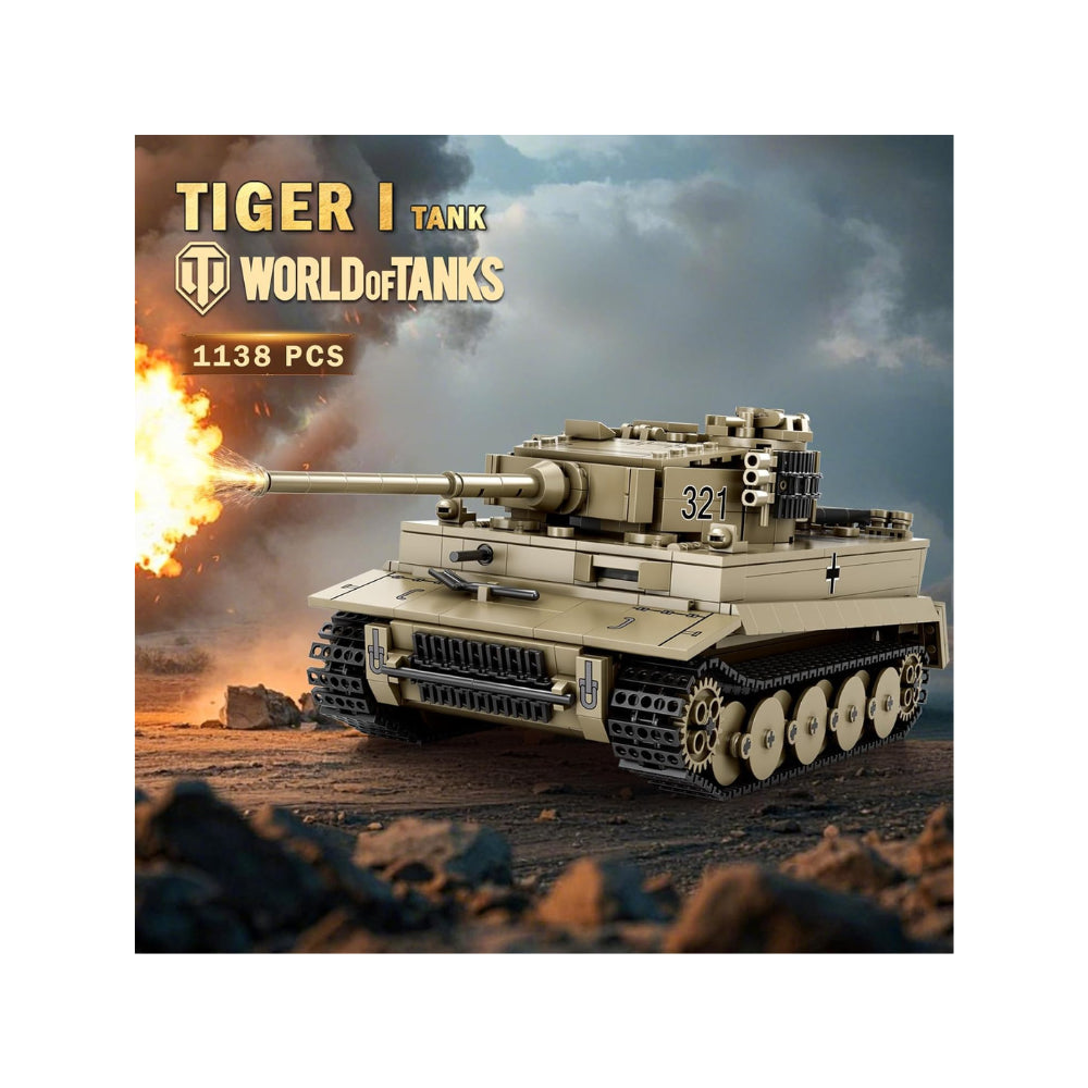 Tiger Tank Building Set - 1,138 Pieces