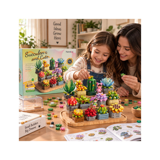 Succulent & Cute Building Set - 1158 Pieces