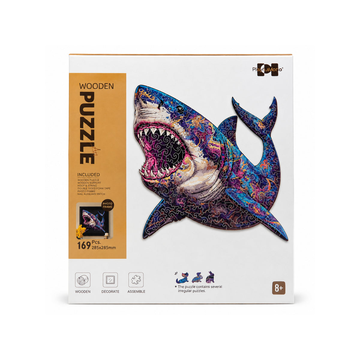 2DWP Shark 169-Piece Wooden Puzzle Set
