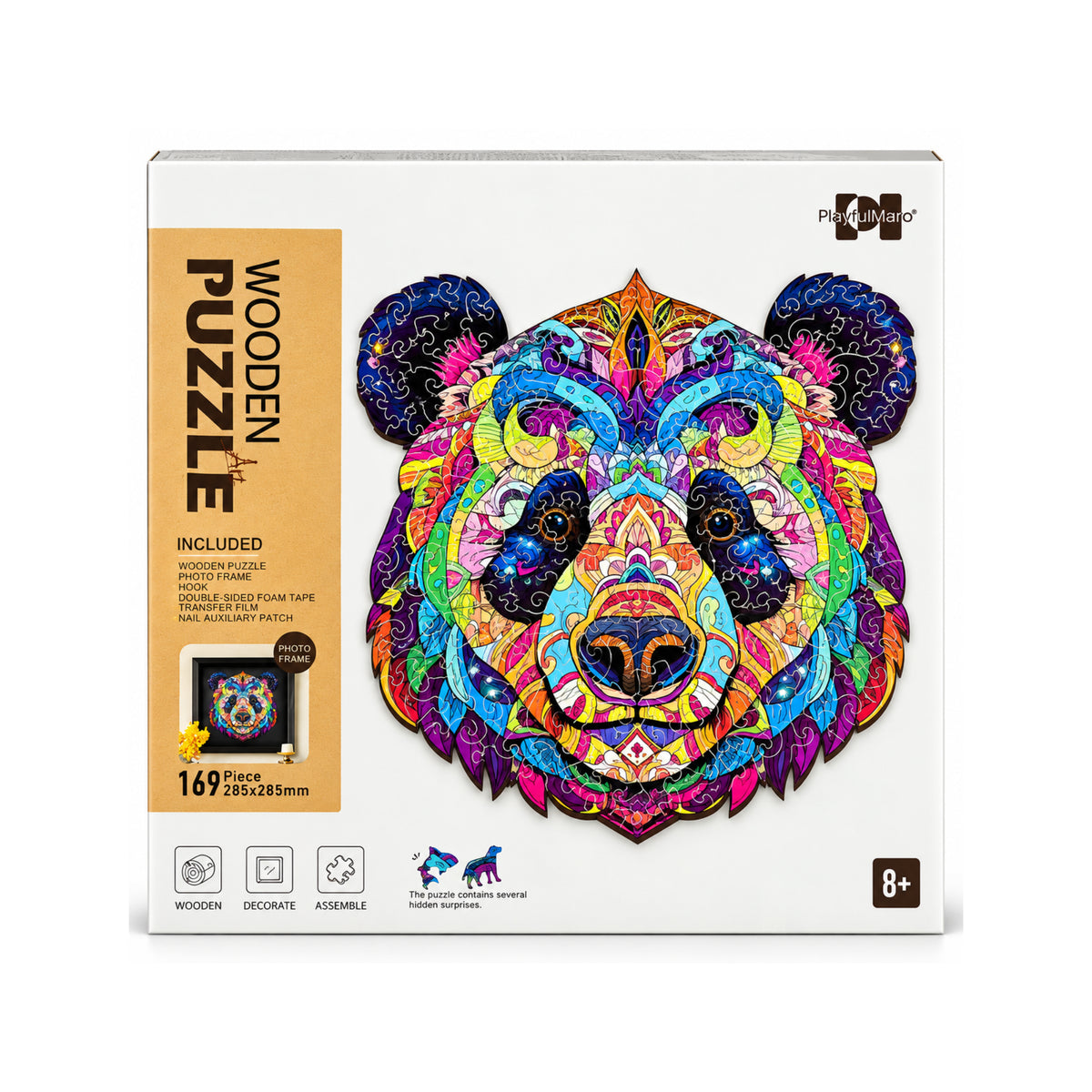 2DWP Panda 169-Piece Jigsaw Puzzle