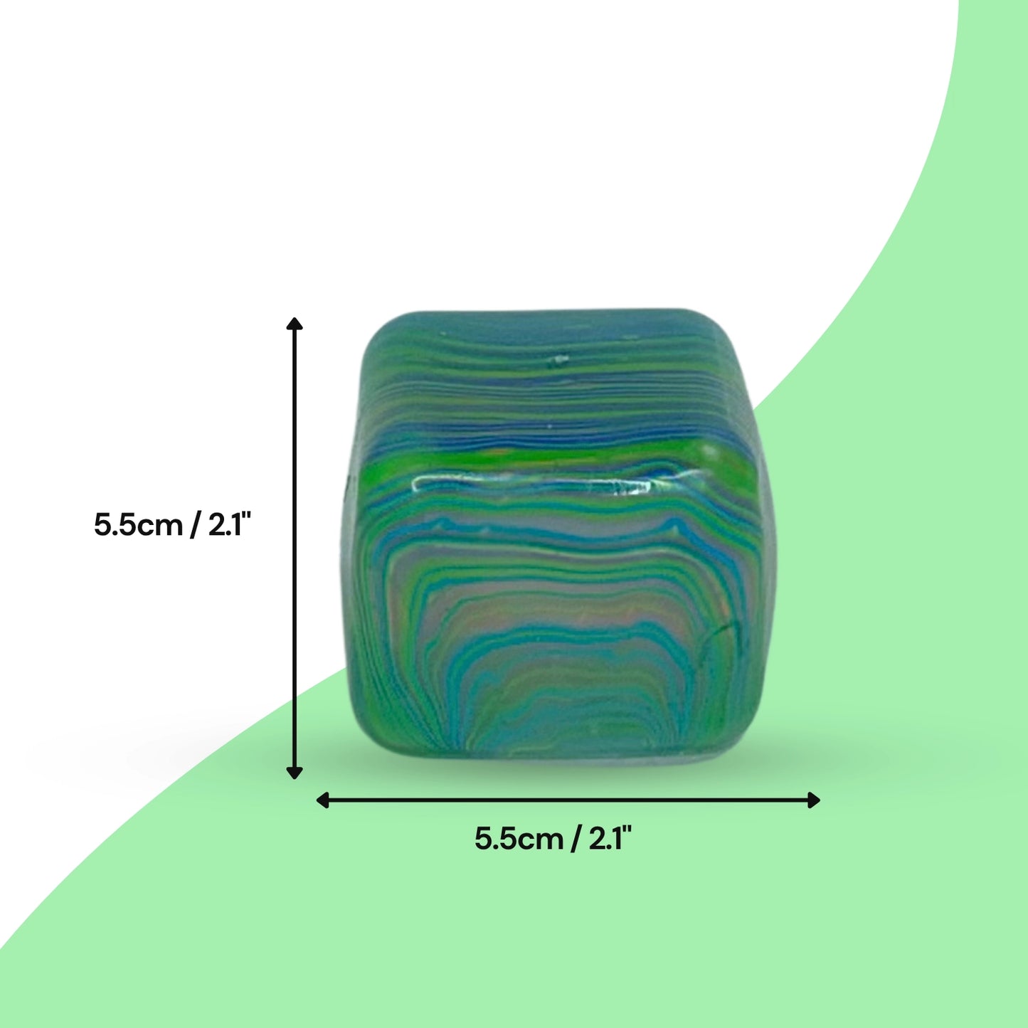 Jellium Swirl Cube - Assorted Colors (Random Selection)