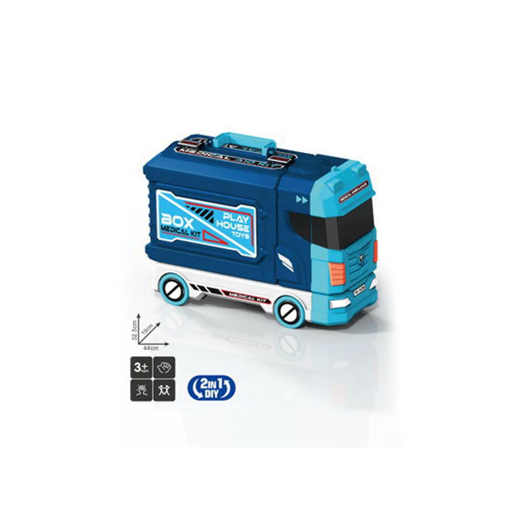 Doctor Truck Playset - Pretend Medical Rescue Truck Toy with Accessories