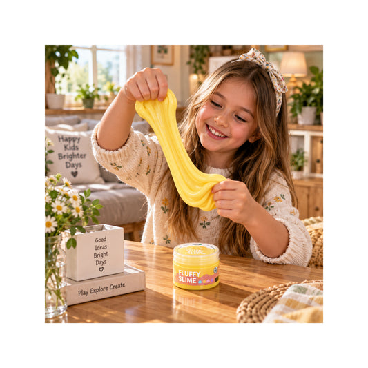 Fluffy Yellow Slime - Soft Sensory