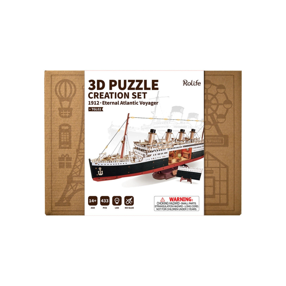 Robotime Rolife 3D Wooden Puzzle - 1912 Eternal Atlantic Voyager