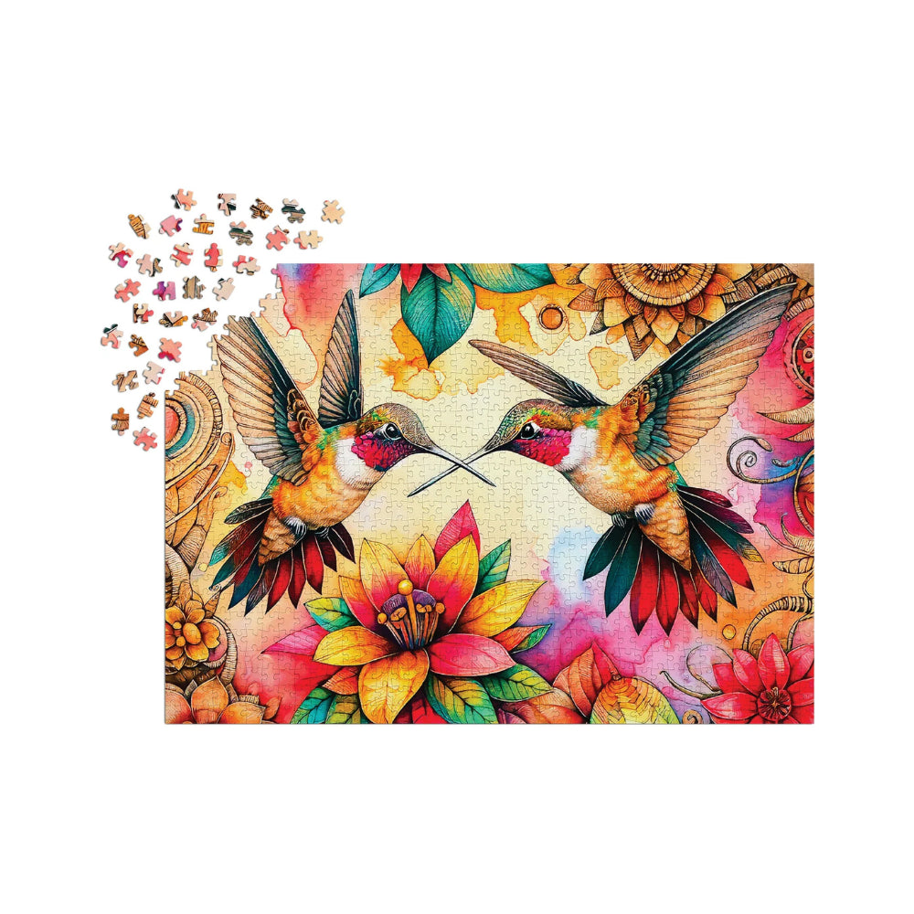 Hummingbird Haven 100-Piece Jigsaw Puzzle