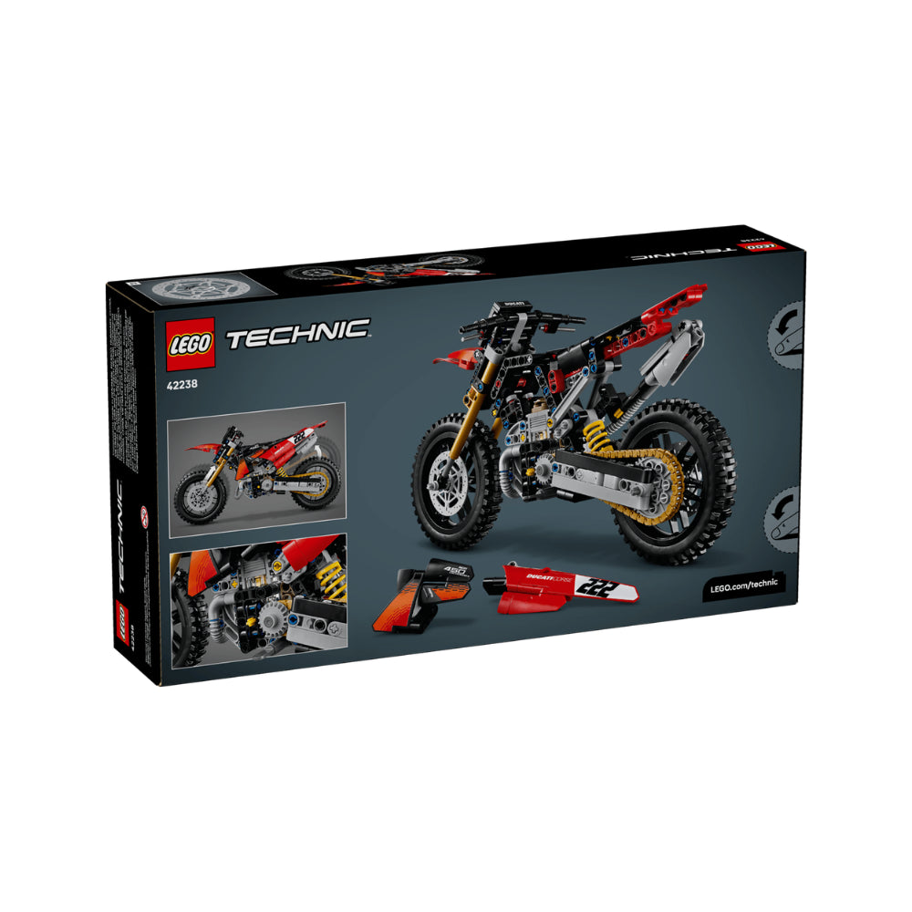 LEGO Technic Ducati Desmo450 MX Factory Motorcycle 457 Pieces