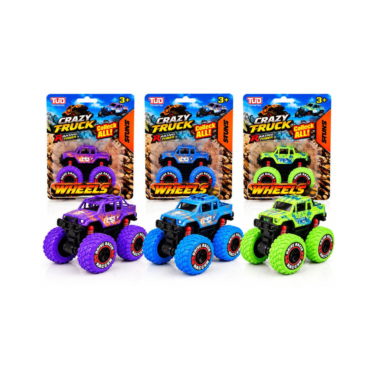 Crazy Truck Wheels Monster Truck - Assorted (Random Pick)