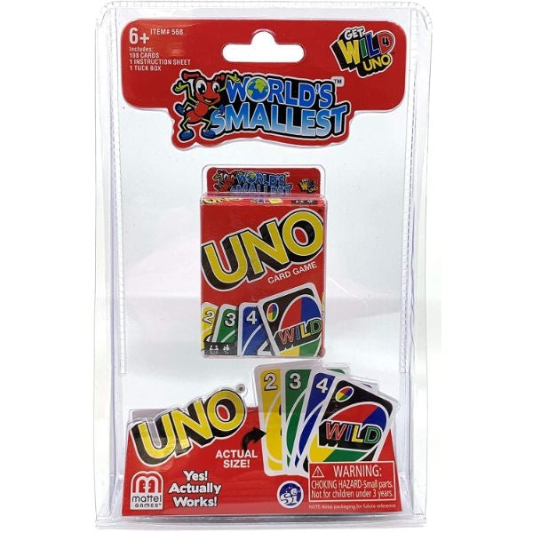 World's Smallest Uno Card Game