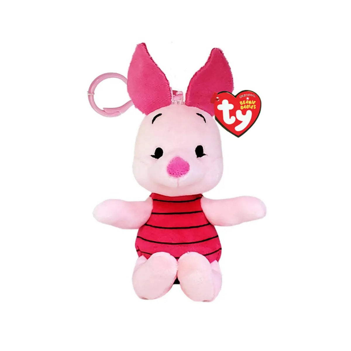 TY Beanie Babies Disney Piglet 5" Plush Clip Keychain