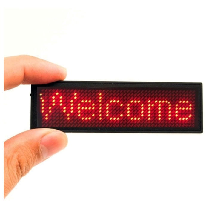 Tradeopia LED Name Message Tag