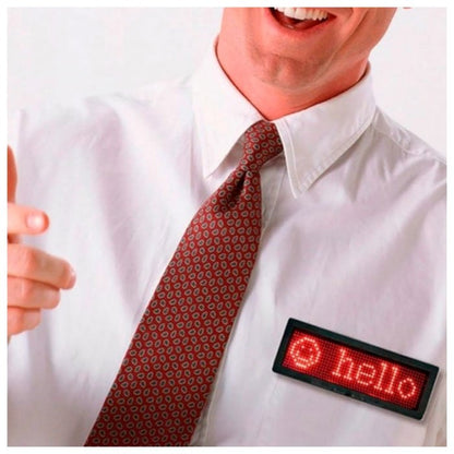 Tradeopia LED Name Message Tag