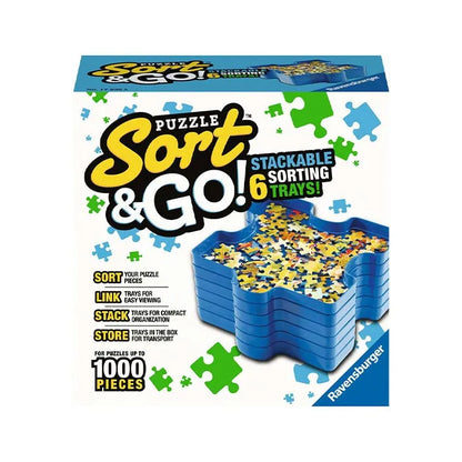 Puzzle Sort &amp; Go! Stacking Sorting Trays - 1000 Piece Jigsaw Puzzle