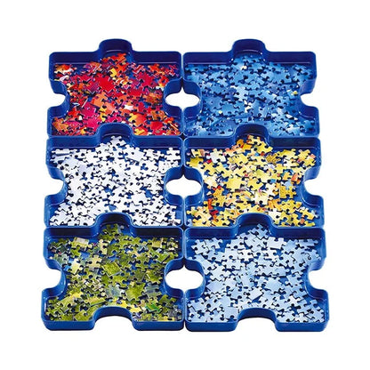 Puzzle Sort &amp; Go! Stacking Sorting Trays - 1000 Piece Jigsaw Puzzle