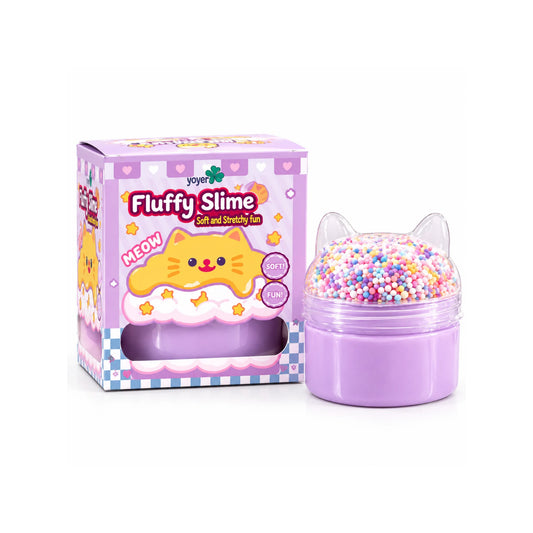 Fluffy Dasheen Purple Slime - Soft Sensory