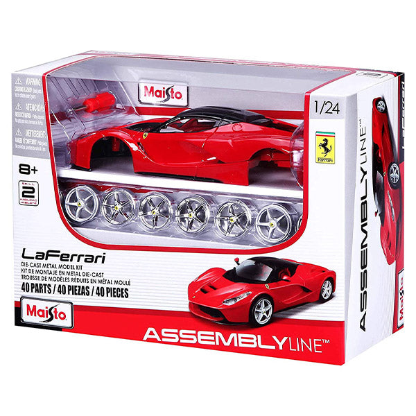 1:24 Scale Assembly Line LaFerrari Die-Cast Vehicle - Red