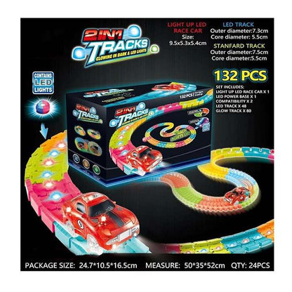 132 Pieces LED Magic Tracks