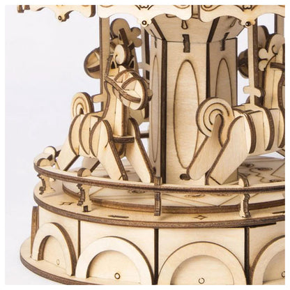 3D Wooden Puzzle - Merry-Go-Round
