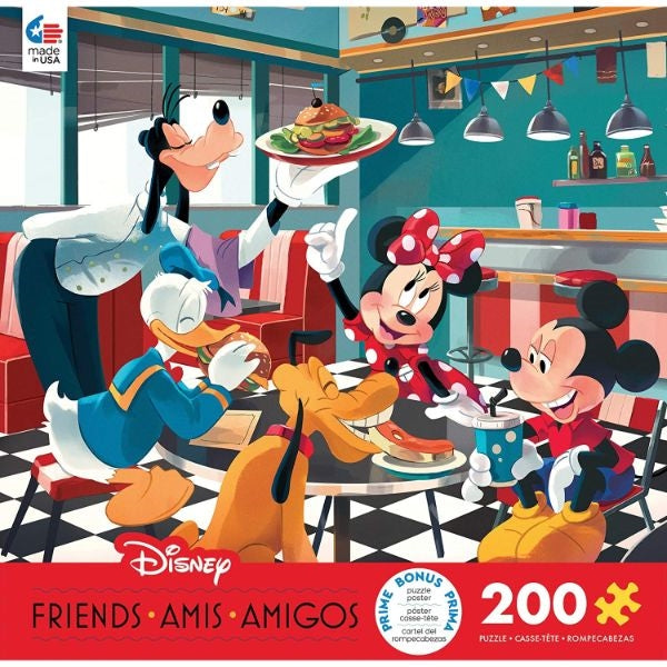 Disney - Friends Disney Diner 200 Pieces Jigsaw Puzzle
