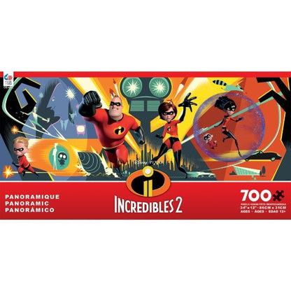 Disney Panaromic - Incredibles 2 - 700 Piece Jigsaw Puzzle