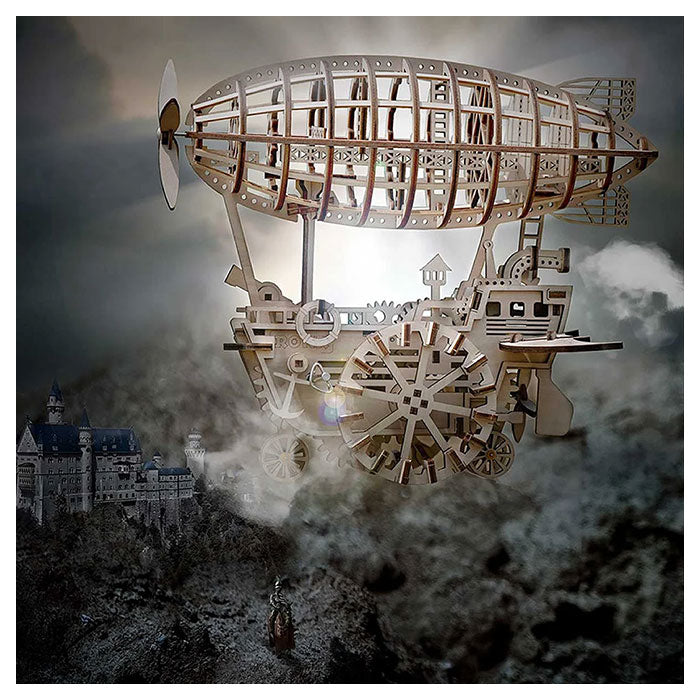 3D Wooden Puzzle - Mechanical Airship