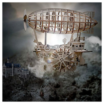 3D Wooden Puzzle - Mechanical Airship