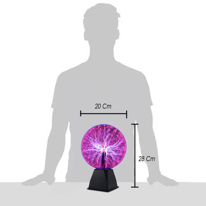 Purple Plasma Ball 8 Inch