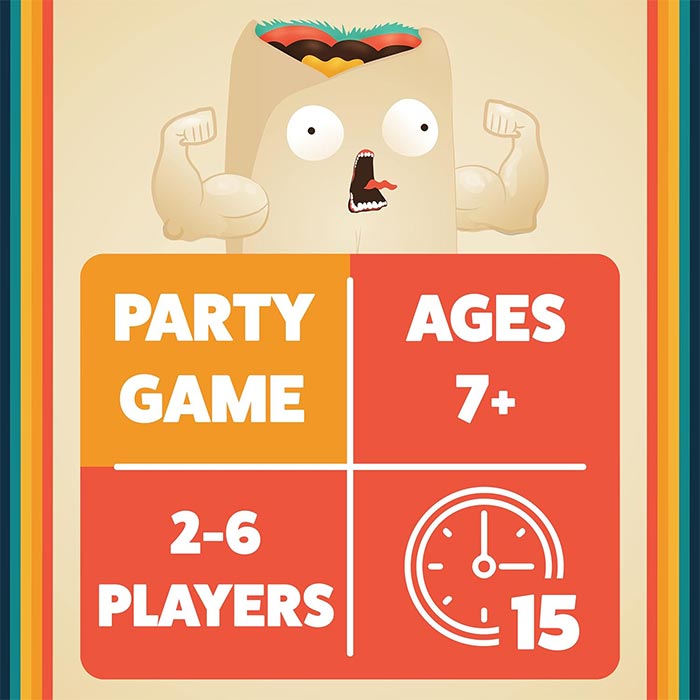 Throw Throw Burrito - A Dodgeball Card Game for Adults, Teens & Kids