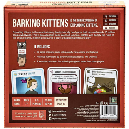 Barking Kittens Exploding Kittens Card Game
