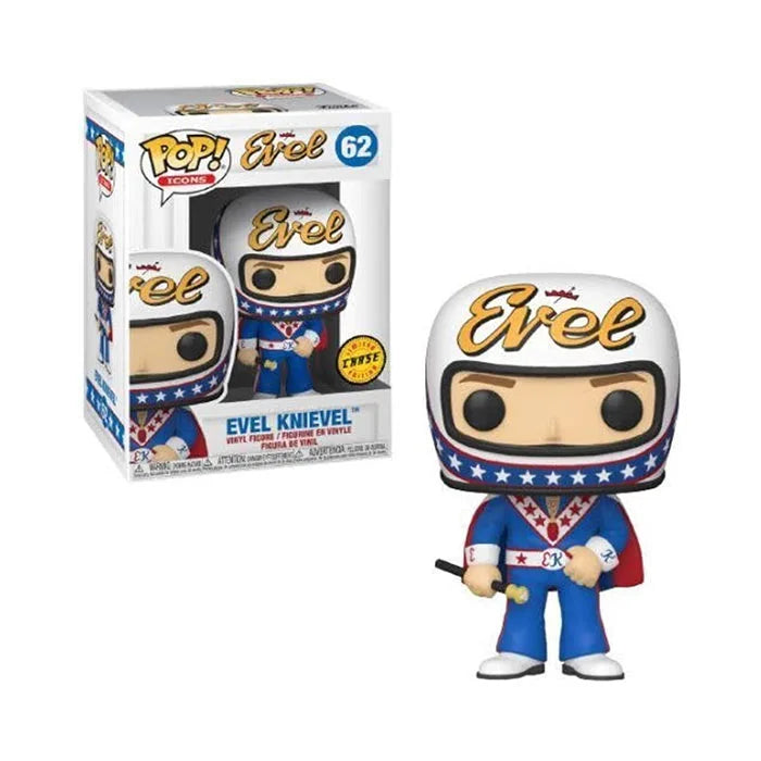 Funko Pop Icons Evel Knievel With Cape Chase Edition