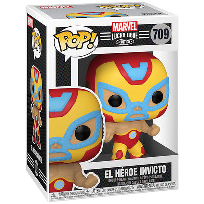 Funko Pop! Marvel, Lucha Libre - El Héroe Invicto Luchadores Ironman
